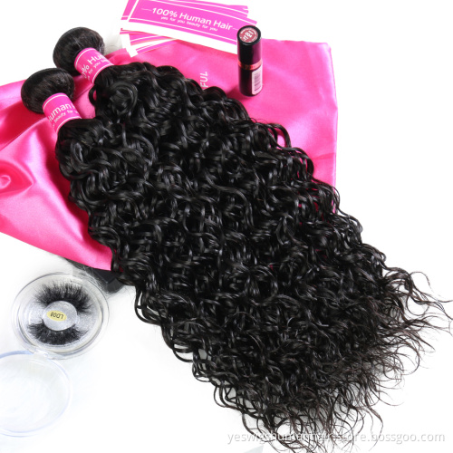 28 30 inches Raw Mink Brazilian Water Wave Human Hair Bundles Cheap Natural Cuticle Aligned Virgin Human Hair Bundles Extensions